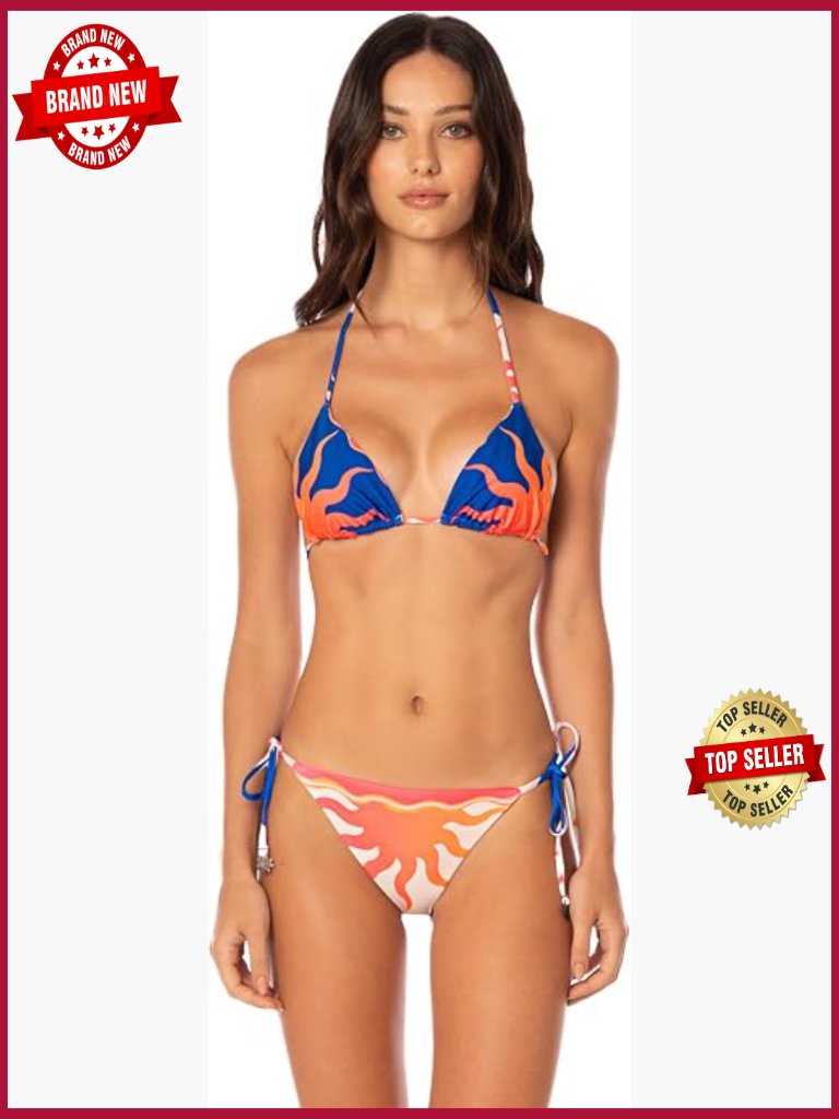 Reversible Triangle Bikini Top - Drawstring Closure - Hand Wash Only